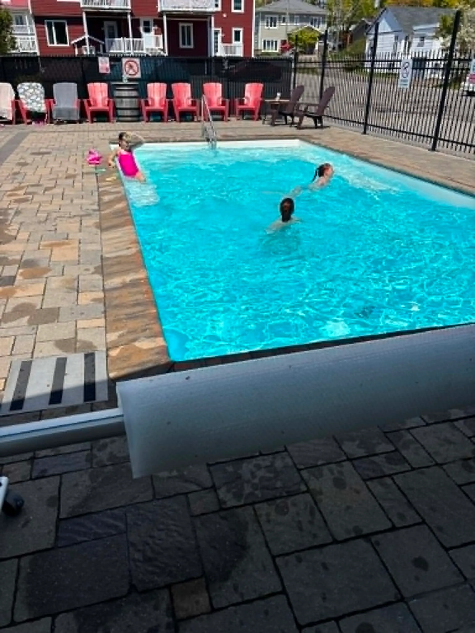 La piscine chauffée